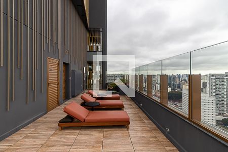 Área comum - Piscina de apartamento para alugar com 1 quarto, 28m² em Vila Nova Conceição, São Paulo