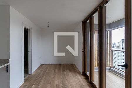 Sala/Cozinha/Quarto de apartamento para alugar com 1 quarto, 28m² em Vila Nova Conceição, São Paulo