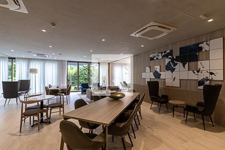 Área comum - Entrada dos Salões de festas de apartamento para alugar com 1 quarto, 28m² em Vila Nova Conceição, São Paulo