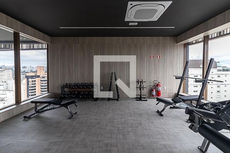 Área comum - Academia de apartamento para alugar com 1 quarto, 28m² em Vila Nova Conceição, São Paulo
