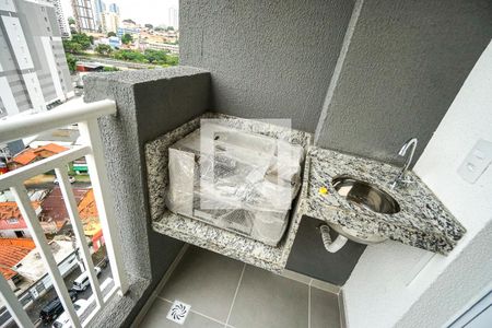 Churrasqueira e pia de apartamento para alugar com 2 quartos, 46m² em Vila Esperança, São Paulo
