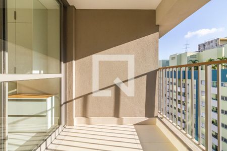 Varanda de kitnet/studio para alugar com 1 quarto, 28m² em Paraíso, São Paulo