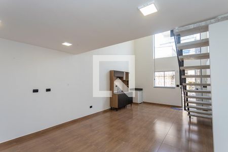 Casa para alugar com 54m², 1 quarto e sem vagaSala com cozinha integrada