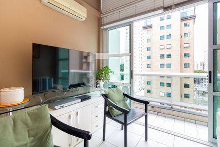 Sala de apartamento para alugar com 1 quarto, 50m² em Vila Olímpia, São Paulo