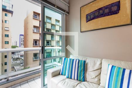 Sala de apartamento para alugar com 1 quarto, 50m² em Vila Olímpia, São Paulo