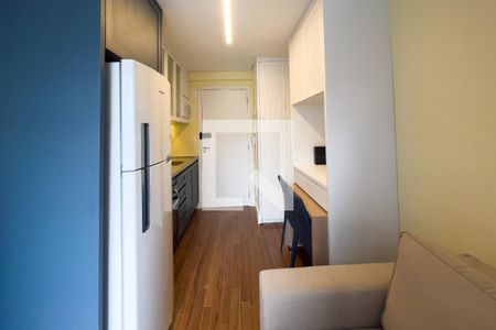 Sala/Cozinha de apartamento para alugar com 1 quarto, 27m² em Jardim Paulista, São Paulo