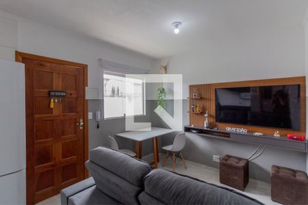 Sala e Cozinha Integrada  de apartamento à venda com 1 quarto, 38m² em Vila Ré, São Paulo