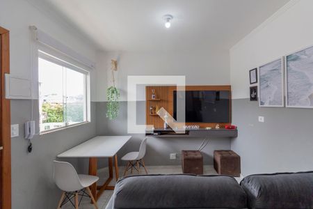 Sala e Cozinha Integrada  de apartamento à venda com 1 quarto, 38m² em Vila Ré, São Paulo