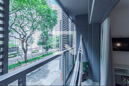 Studio para alugar com 21m², 1 quarto e sem vagaVaranda