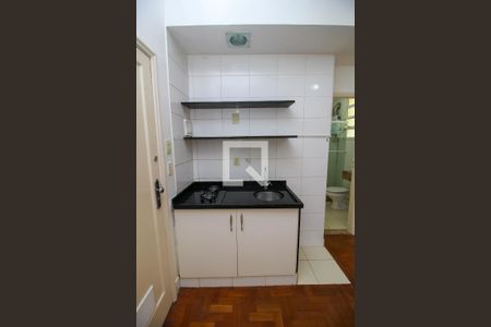 Cozinha de kitnet/studio para alugar com 1 quarto, 21m² em Flamengo, Rio de Janeiro