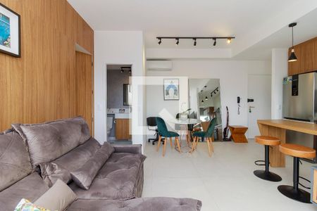 Sala de apartamento à venda com 1 quarto, 65m² em Vila Cordeiro, São Paulo