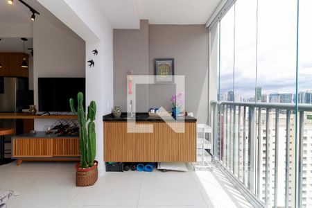 Sala de apartamento à venda com 1 quarto, 65m² em Vila Cordeiro, São Paulo