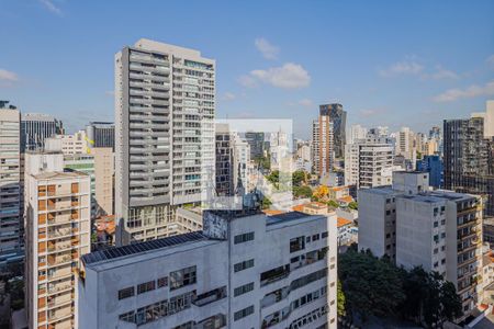 Vista da Varanda de kitnet/studio à venda com 1 quarto, 39m² em Pinheiros, São Paulo