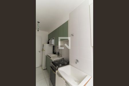 Cozinha de kitnet/studio para alugar com 1 quarto, 26m² em Brás, São Paulo