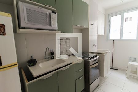 Cozinha de kitnet/studio para alugar com 1 quarto, 26m² em Brás, São Paulo