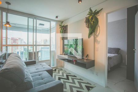 Sala de apartamento à venda com 1 quarto, 40m² em Vila Clementino, São Paulo