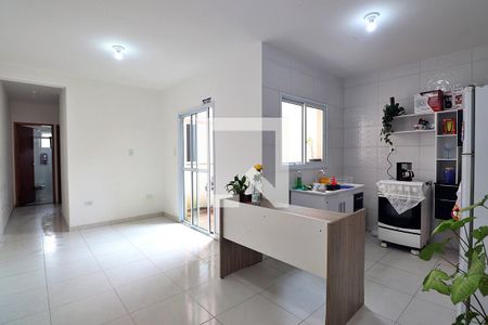 Sala de apartamento à venda com 2 quartos, 52m² em Jardim Santo Alberto, Santo André