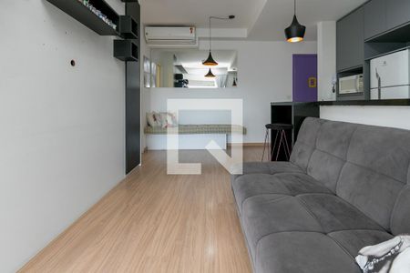 Sala de apartamento para alugar com 1 quarto, 49m² em Campo Belo, São Paulo
