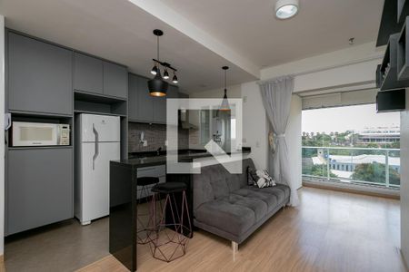 Sala de apartamento para alugar com 1 quarto, 49m² em Campo Belo, São Paulo