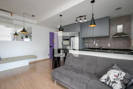 Sala de apartamento para alugar com 1 quarto, 49m² em Campo Belo, São Paulo