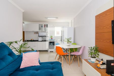 Sala de apartamento para alugar com 3 quartos, 90m² em Parque Sao Vicente, Mauá