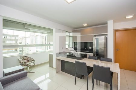 Sala de apartamento para alugar com 1 quarto, 43m² em Centro, Belo Horizonte