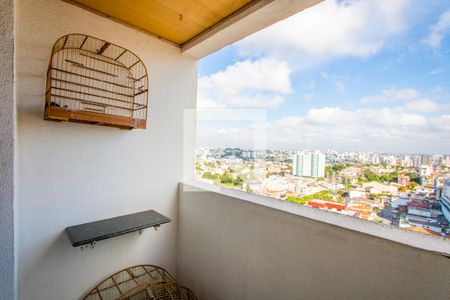 Varanda da sala de apartamento à venda com 3 quartos, 76m² em Jardim Stella, Santo André