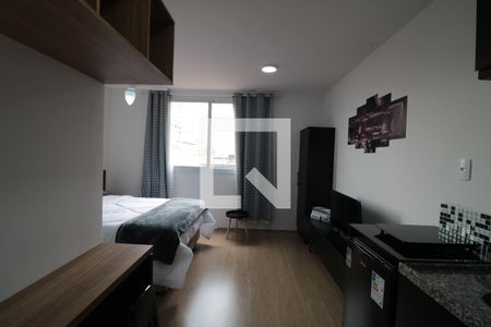 Sala e Cozinha  de apartamento para alugar com 1 quarto, 19m² em Brás, São Paulo