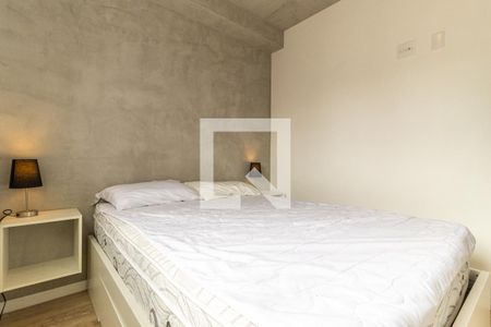 Quarto  - Cama de apartamento para alugar com 1 quarto, 24m² em Vila Buarque, São Paulo