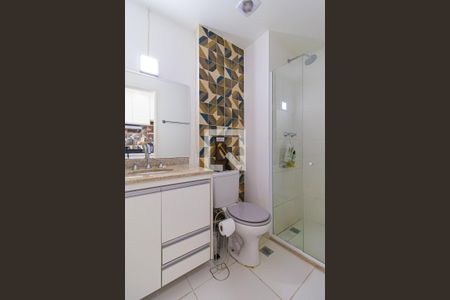 Banheiro de kitnet/studio à venda com 1 quarto, 24m² em Consolação, São Paulo