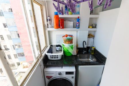 Área de Serviço de apartamento para alugar com 1 quarto, 45m² em Santa Cecília, São Paulo