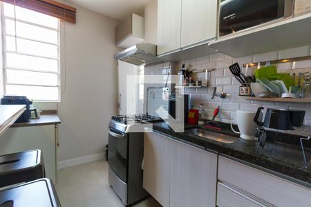 Cozinha de apartamento para alugar com 1 quarto, 45m² em Santa Cecília, São Paulo