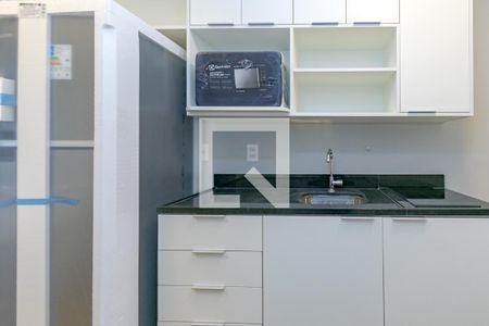 Cozinha de kitnet/studio para alugar com 1 quarto, 25m² em Brooklin Paulista, São Paulo