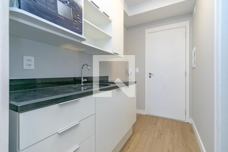 Cozinha de kitnet/studio para alugar com 1 quarto, 25m² em Brooklin Paulista, São Paulo