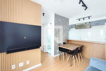 Sala de Estar e Jantar de apartamento para alugar com 2 quartos, 44m² em Residencial Parque da Fazenda, Campinas