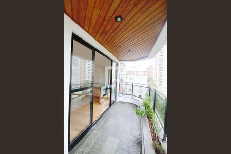 Varanda da Sala de apartamento para alugar com 3 quartos, 124m² em Real Parque, São Paulo