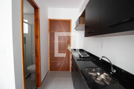 Studio para alugar com 28m², 1 quarto e sem vagadetalhe da cozinha
