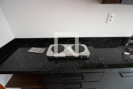 Studio para alugar com 28m², 1 quarto e sem vagadetalhe da cozinha