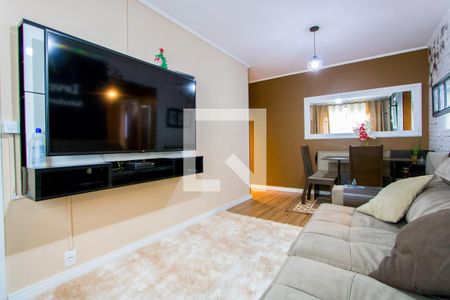 Sala de apartamento à venda com 2 quartos, 74m² em Vila Linda, Santo André