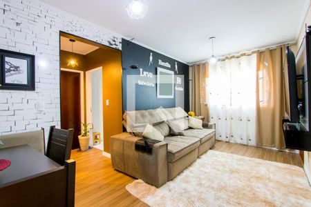 Sala de apartamento à venda com 2 quartos, 74m² em Vila Linda, Santo André
