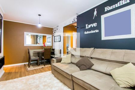 Sala de apartamento à venda com 2 quartos, 74m² em Vila Linda, Santo André