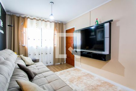 Sala de apartamento à venda com 2 quartos, 70m² em Vila Linda, Santo André