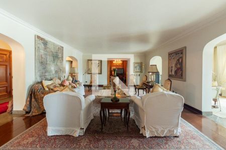 Sala de estar de apartamento à venda com 4 quartos, 466m² em Jardim Paulista, São Paulo