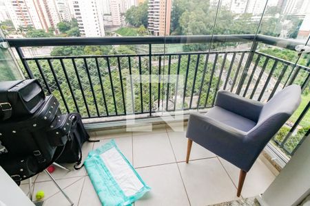 Varanda da Sala de apartamento à venda com 1 quarto, 54m² em Jardim Caboré, São Paulo