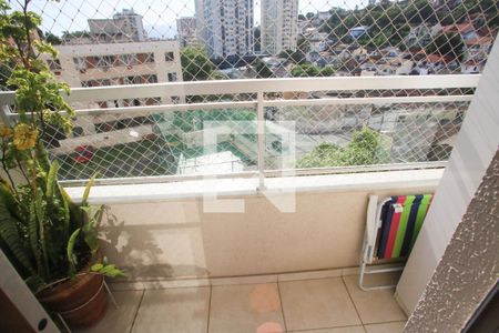 Varanda da Sala de apartamento à venda com 3 quartos, 65m² em Pechincha, Rio de Janeiro