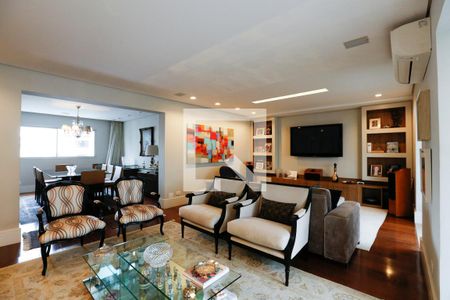 Sala de apartamento à venda com 4 quartos, 210m² em Indianópolis, São Paulo