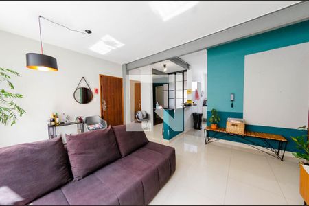 Sala de apartamento à venda com 3 quartos, 90m² em Anchieta, Belo Horizonte