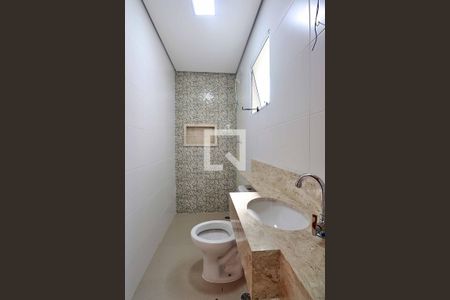 Banheiro da Suíte de apartamento à venda com 2 quartos, 59m² em Campestre, Santo André