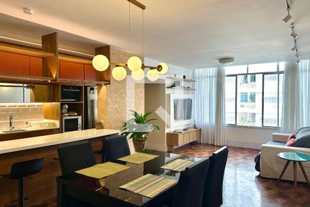 Sala de apartamento para alugar com 3 quartos, 110m² em Copacabana, Rio de Janeiro