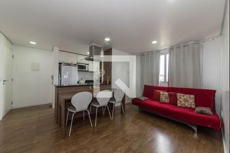 Sala de apartamento para alugar com 1 quarto, 43m² em Vila Brasilio Machado, São Paulo